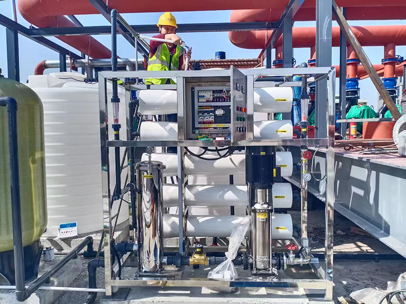 Installation site of seawater desalination equipment for Zhoushan cargo ship